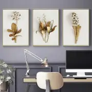 3 Piece Set Modern Wall Art Flower Print Large Canvas Painting Picture