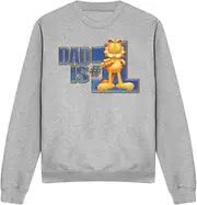 [Garfield] Unisex Adult Dad Is Number One Sweatshirt
