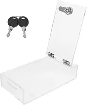 ARTIBETTER Box Transparent Phone Storage Box with Lock Secure Cell Phone Locker for Office Use Lightweight and Portable Design for Students and Professionals Includes Keys for Safety