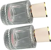 ARTSEWPLY 2pcs Travel Glass Spray Bottles Compact Atomizer for Perfume Essential Oils and Liquids Refillable Leak Travel Go Use