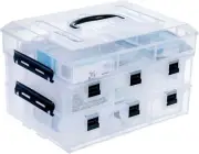 Clear Arts and Crafts Sewing Supplies Storage Organizer, Supplies Container