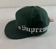 New SUPREME Independent Green 5 Panel Hat Cap F/W 17 Wool Blend