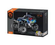 193pc iM.Master Pull Back Truck Building Blocks Kids Assemble Toy Set Blue 6y+