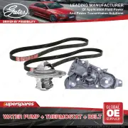 Gates Water Pump + Thermostat + Belt Kit for Mazda MX5 NB18 1.8L BP6J with AC