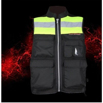 New Motorcycle Jacket Reflective Safety Protective High Visibility Warning Vest