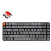 Keychron K3M-B1 K3 Max 75% Low Profile Mechanical Wireless Keyboard - RGB Backlight Gateron Mechanical Low Profile Red Switches - 84 Key - Full Assembled - 2.4GHz / Bluetooth - QMK [K3M-B1]
