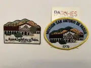 2 SAN ANTONIO de PADUA Mission Green EMBROIDERED PATCH