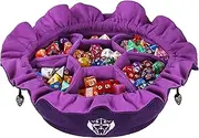 CardKingPro Immense Dice Bags with Pockets - Purple - Capacity 150+ Dice - Great Organizer for Dice Hoarders, Perfect for Dungeons and Dragons [Patented Design]