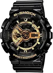 [Casio] GA110GB-1 Mens Black Analog/Digital Watch with Black Band