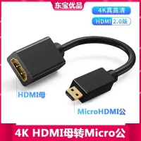 在飛比找蝦皮購物優惠-正品宏發Micro HDMI轉HDMI轉接頭Mini HDM