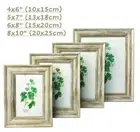 White Wooden Aged Look Photo Frame 4 Sizes available 4x6, 5x7, 6x8, 8x10 inch