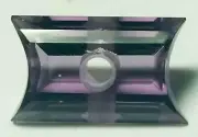 NOS Antique Genuine Amethyst Fancy Cut Concave Rectangle Faceted Stone #AA308