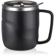 301-400ML Insulated Stainless Steel Coffee Mug with Handle Coffee Drinking Cup with Lid