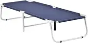 Portable Iron Foldable Camping Bed Breathable Folding Bed Lightweight Camp Bed Portable Foldable Bed for Outdoor Travel Office Comfortable
