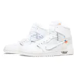 OFF-WHITE 米白色 X AIR JORDAN 1 復古高 OG 白色 2018 AQ0818-100