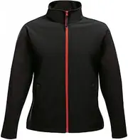 [REGATTA] Womens/Ladies Ablaze Printable Soft Shell Jacket (UK Size: 12 UK) (Black/Classic Red)