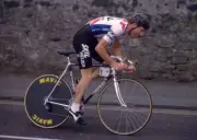 Irish Cyclist Sean Kelly Representing Winning The Time Trial 1985 Old Photo 2