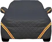 Anti-Hail Full Car Cover Compatible with 2025 BYD Shark 6, Outdoor Waterproof Breathable Hail Resistant Vehicle Covers(Black)