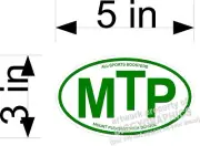 3" x 5" CUSTOM VINYL DECALS OVALS FOR CAR WINDOW FUNDRAISER SPORTS SCHOOLS 50