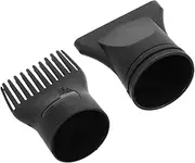Vaguelly Salon Quality Hair Dryer Nozzles 2 Pack Flat Comb Nozzles Vent Hair Brush Easy to Install