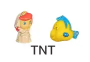 The Little Mermaid Squinkies- Ariel Wedding & Flounder-Figures 2011 Blip Top