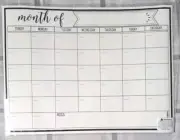 Month Of Magnetic Reusable Interchangeable Calender