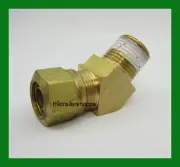 VelVac Air Brake Fitting DOT Approved 5/8" Tube 1/2" NPT Male 45° Elbow 2 PC