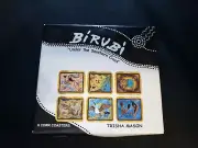 Set of 6 Australian BIRUBI Aboriginal Animals Art Coasters Boxed New