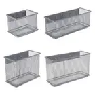 Durable Refrigerator Wire Mesh Basket Storage Box Pen Makeup