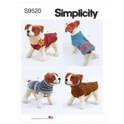NEW Simplicity S9520 Easy On Dog Coats Pattern By Spotlight