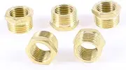 uxcell 3/8"PT to 1/4"PT Male/Female Thread Hex Nipples Pipe Connector Joints 5 Pcs
