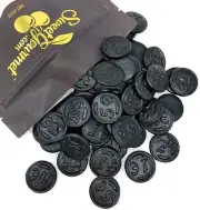 Gustafs Premium Dutch Licorice | Salted Licorice Coins | Bulk Candy | 1 poun