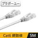 ブラボ一ユ一Cat 6 超高速網路傳輸線(灰白/5M)