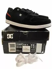 DC Shoes Complice S Super Suede Casual Shoes Mens 11 Black Red New In Box