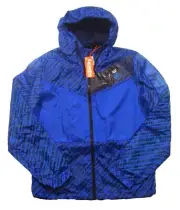 Superdry Men's Cobalt Blue Ollie Core Cagoule Lightweight Zip Hooded Jacket