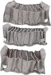 OFFSCH Underwear Panty Organiser 3pcs Underwear Boxes Dresser Drawer Organizers Sock Sorting Box Wardrobe Storage Box