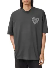 Allsaints Oversized Trip Logo Graphic Tee