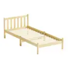 Artiss Bed Frame Wooden Single Size SOFIE Pine Timber Mattress Base OAK
