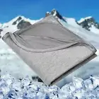 Cooling Blanket - Summer Thin Lightweight Breathable Soft Grey 60 X 80 Inches