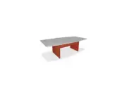 Lorell Conference Table Base w/Modesty Panel 28"H Cherry 69121