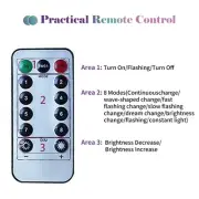 Warm Light AUR-CLD-10T-200 3*2 Meters 200 Lamp Beads USB Rechargeable Remote