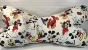 Disney 3 Sided Dog Bone Shaped Neck Pillow, Lower Back Support LG Mickey Mouse