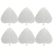 6 Pcs Linden Leaf Tea Strainer Filter Loose Teapot Bag Tongs