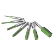 7Pcs 1/4" Shank Router Bit Single Double Flute Straight Tool Set For Woodworking