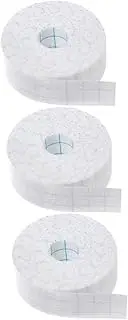 3 Rolls Breathable Sweat Absorption Pads Self Adhesive Sweat Liners for Hats and Collars Non Woven Quick Drying Odor Control for Sports and Everyday Use Random Color