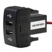 Car Dual USB 5V 2.1A Car USB Socket Car Accessories for Truck5619