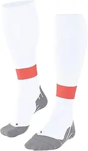 [FALKE] Women's RU Compression Energy W Kh Functional Yarn With Compression 1 Pair Running Socks, White 2001, 2.5-5