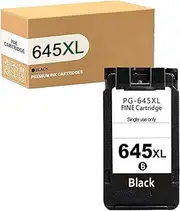 645 XL 646 XL Ink Cartridges Compatible with PG645XL Black CL646XL Color Works for Canon Pixma MG2965 MG2460 MG2560 MG2960 MG3060 MX496 TR4560 TS3160 TS3360 TS3165 TS3166(1 Black)