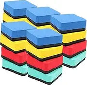 20pcs Color Whiteboard Eraser Highlighters Pens Whiteboard Small Erase Dry Erase Magnets Eraser White Board Small Erasable Pens Clear Boards Whiteboards Wipes Felt Cloth