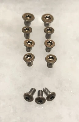 Gold Screws Set For Spyderco Yojimbo 2 C85GP2 Knife Tip Up Or MXG Clip 11pcs